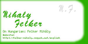 mihaly felker business card